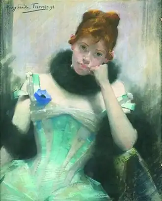 Portrait de jeune femme, 1892.