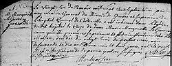 Acte de sépulture de Marie Margueritte La Gemeray Youville. 26 décembre 1771. Hôpital Général des Soeurs Grises de la ville de Montréal.