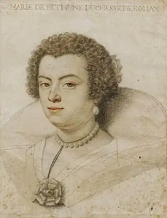 Portrait de Marguerite de Béthune (1595-1660), épouse de Henri II de Rohan, musée Condé, Chantilly.