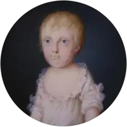 Marie-Antoinette de Naples et de Sicile (1784-1806), miniature de peintre inconnu.