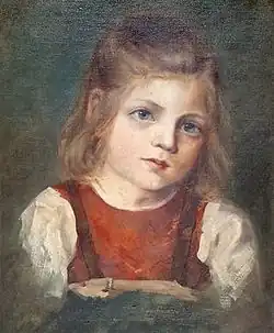 Portrait de Maria Freudenreich enfant.