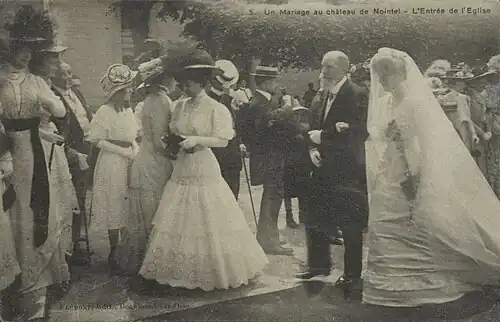 Mariage, à Nointel, en 1908, de la fille d'Henri Béjot (d) (1855-1944), Amélie, avec Jacques Fauchier-Magnan (1885-1964), frère d'Adrien Fauchier-Magnan.