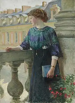 Marie-Louise de Nolhac, sœur de l’artiste, à Versailles, localisation inconnue.