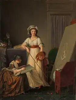 Marie-Victoire Lemoine, Intérieur d'un atelier de femme peintre, 1789