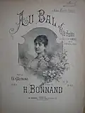 Marie Garcin vers 1880, sur la couverture d'une partition qui lui est dédiée.
