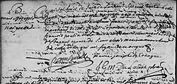 Acte de baptême de Marie Joseph Naigresse. 28 juin 1730. Paroisse Notre-Dame de la ville de Montréal.