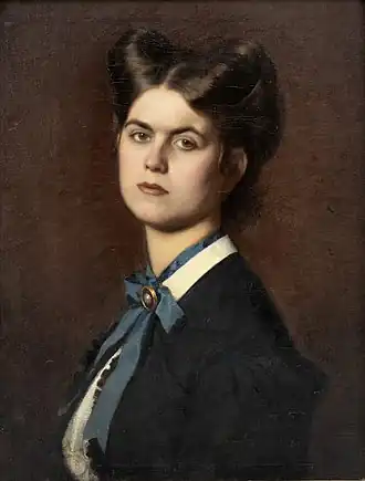 Portrait de Marie Müller par son frère (1866), Musée de Vienne.