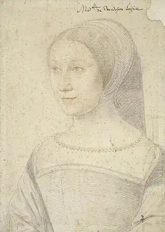 Marie de Bourbon-Vendôme, fiancée à Jacques V d'Écosse.