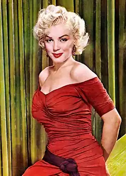 Photographie de Marilyn Monroe en couverture du magazine américain  "New York Sunday News", 1952.
