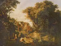 Károly Markó l'Ancien, Femmes au puits (1836).