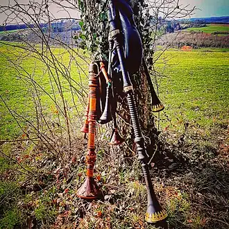 Marktsackpfeife utilisées par Prima Nocta (du facteur allemand Jens Güntzel)