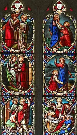 Verrière de la vie de Saint-Pierre (1863) par Joseph Villet