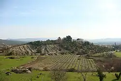 Marnes grises de l'Aptien entre Roussillon et Saint-Saturnin-d'Apt