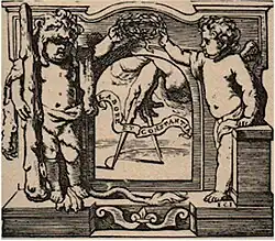 Logotype. Au Compas d'Or. Labore et Constantia.