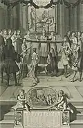 Mariage du duc de Bourbon et Mlle de Nantes, chapelle royale de Versailles (1685).