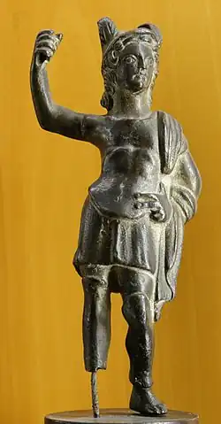 Mars cuirassé, figurine en bronze, IIe – IIIe&nbsp;siècle.