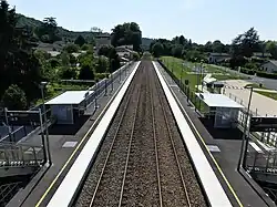 Les voies en direction de Mussidan.