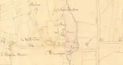 Marseigne au cadastre de 1833.