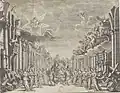 Décors d'un opéra pour Giacomo Torelli.