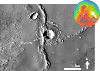 Image illustrative de l'article Aveiro (cratère)