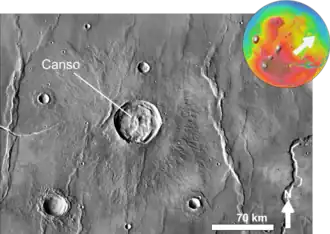 Image illustrative de l'article Canso (cratère)