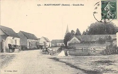 Carte postale de Martinsart en 1912.