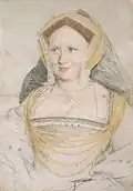 Mary, Lady Guildford, Hans Holbein.