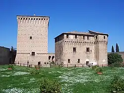 La Rocca malatestiana  et le cortile.