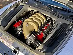 Moteur V8 Ferrari d'une Maserati Coupé.