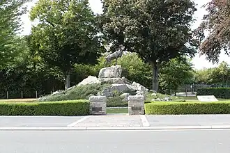 Le mémorial à la gloire du 1er régiment terre-neuvien.