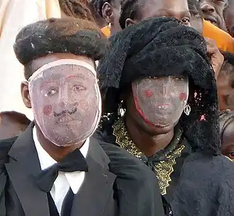 Masques de tchiloli à SãoTomé.