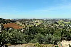 Panorama vers Mogliano depuis Massa Fermana