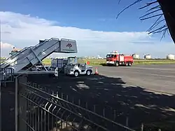 Matériel de l'aéroport.