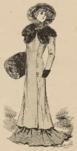 Mathilde Sée, Illustration de mode parue dans Le Gaulois du dimanche en 1899.