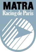 Second logo sous l'ère Matra où le club prend le nom de Matra Racing de Paris entre 1986 et 1989.