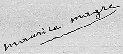 signature de Maurice Magre