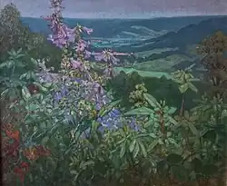 Mauves devant la vallée.