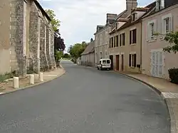 La route de Bélâbre en 2011.