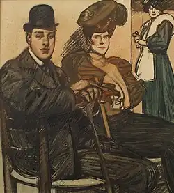 Au café (vers 1905), localisation inconnue.