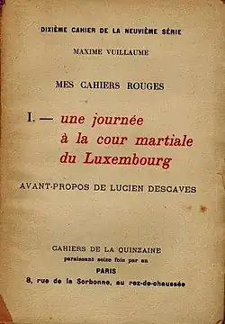 Image illustrative de l’article Mes cahiers rouges