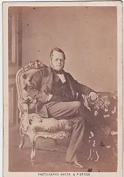 Camillo Cavour, vers 1850.