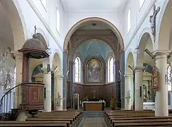 L'intérieur d'église Saint-Nicolas.