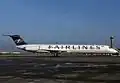 McDonnell MD-81 LX-FAA en janvier 1998 à Paris-Roissy