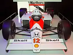 La McLaren MP4/4 d'Ayrton Senna.