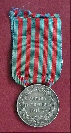 Médaille commémorative de la guerre italo-turque 1911-1912