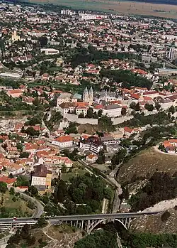 Photo aérienne de Veszprém .