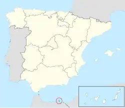 Situation géographique de Melilla en Espagne.