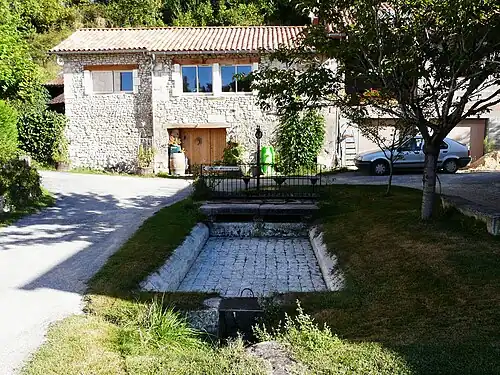 Le même lieu en période sèche.