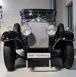 Mercedes-Benz Type Nürburg 460, année 1929, avant