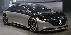 Concept Vision EQS d'une longueur de 5,30 m, Salon de l'automobile de Francfort 2019.